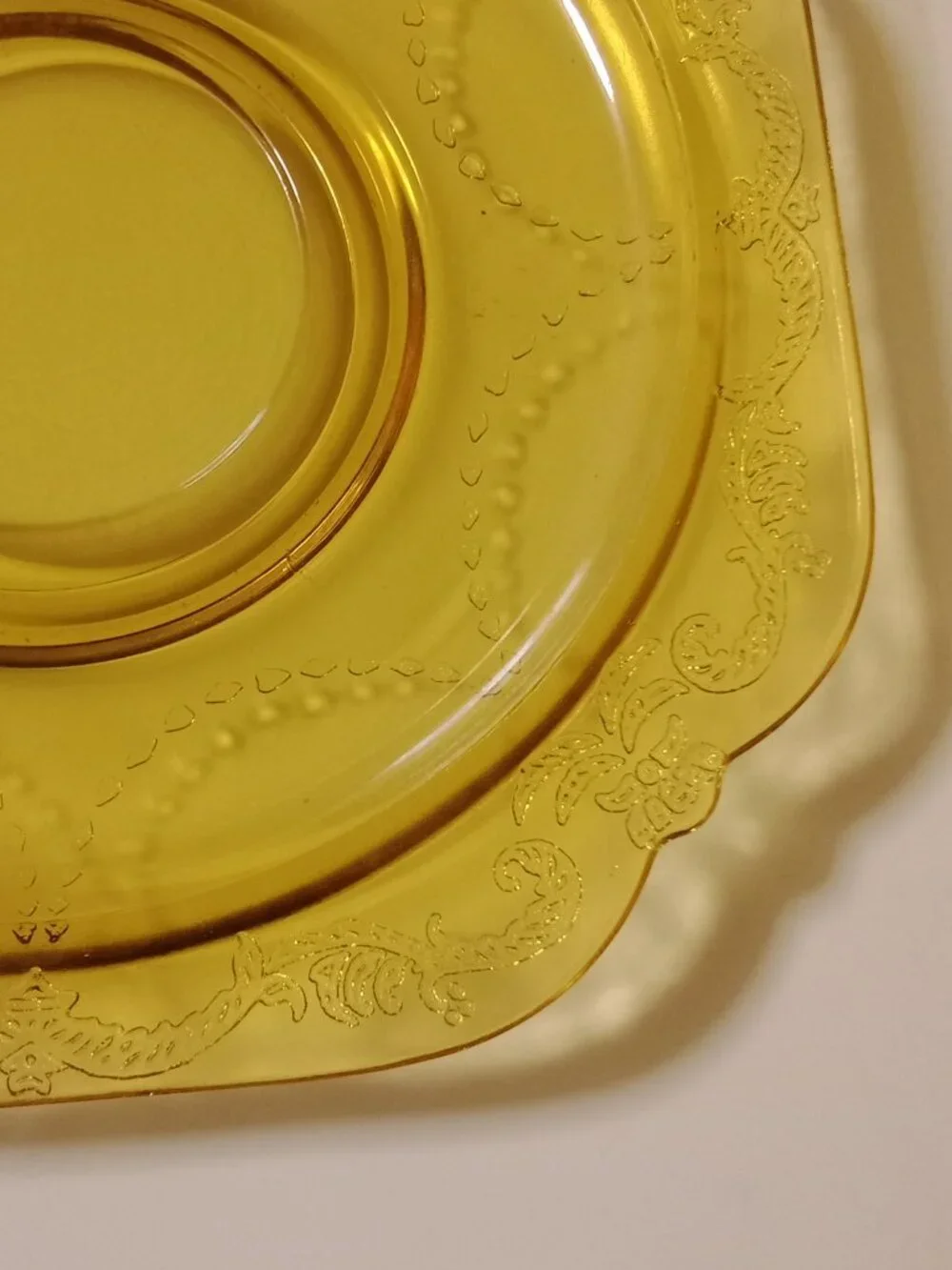 Depression Glass Saucer